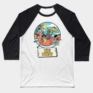 Tiki Party Baseball T-Shirt